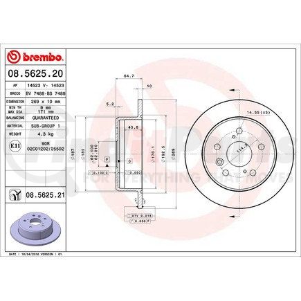 Brembo 08.5625.21