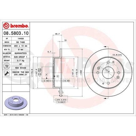 Brembo 08.5803.10