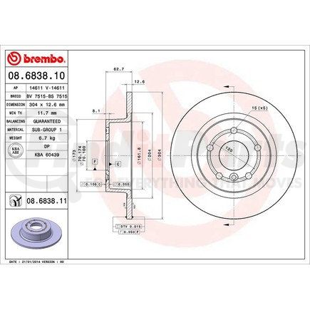Brembo 08.6838.11