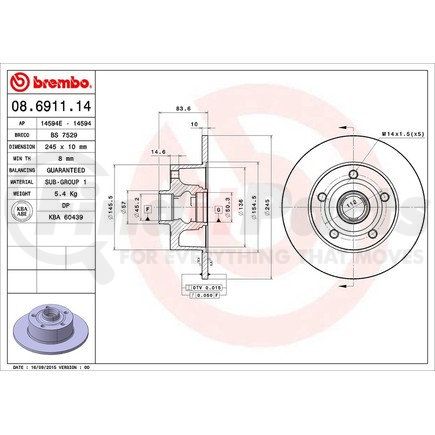 Brembo 08.6911.14