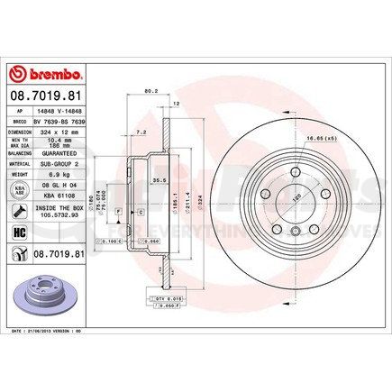 Brembo 08.7019.81
