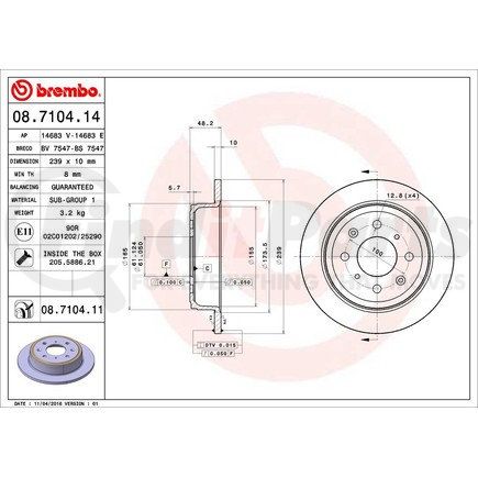 Brembo 08.7104.11