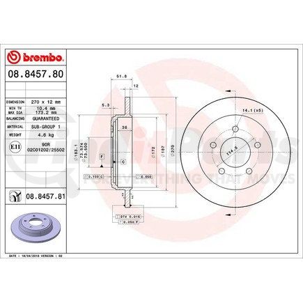 Brembo 08.8457.81