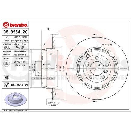 Brembo 08.8554.21