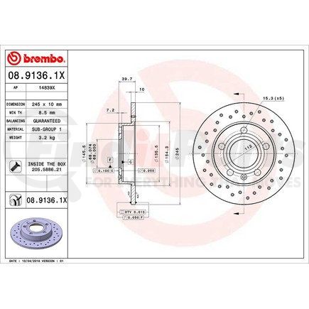 Brembo 08.9136.1X