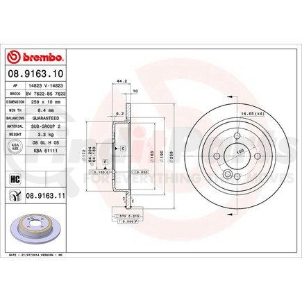 Brembo 08.9163.11