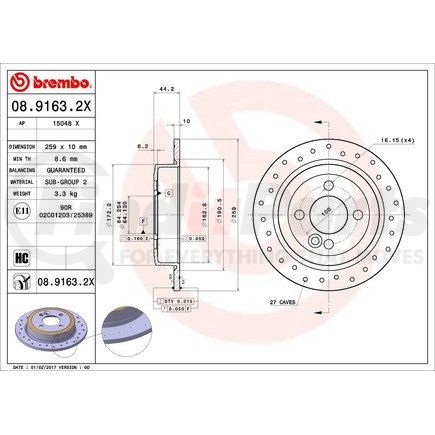 Brembo 08.9163.2X