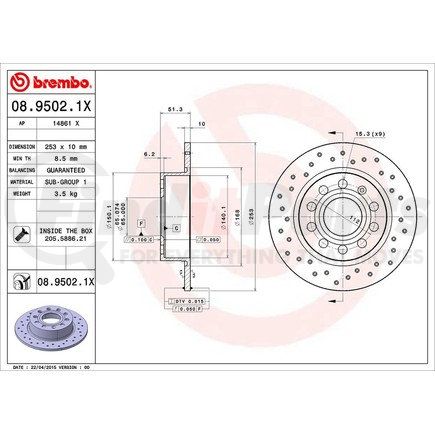 Brembo 08.9502.1X