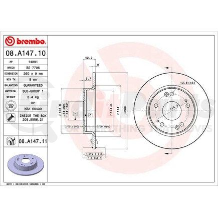 Brembo 08.A147.11