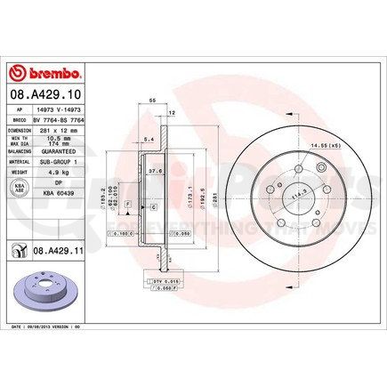 Brembo 08.A429.11
