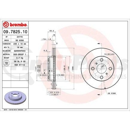 Brembo 09.7825.10 