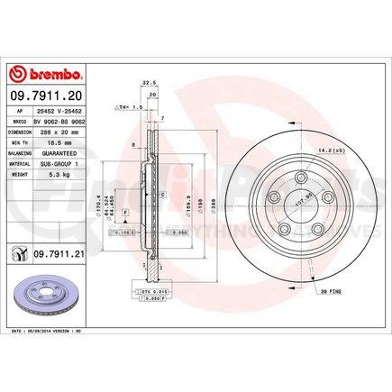 Brembo 09.7911.21