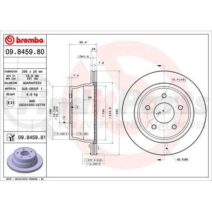 Brembo 09.8459.81 