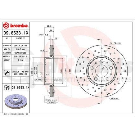 Brembo 09.8633.1X