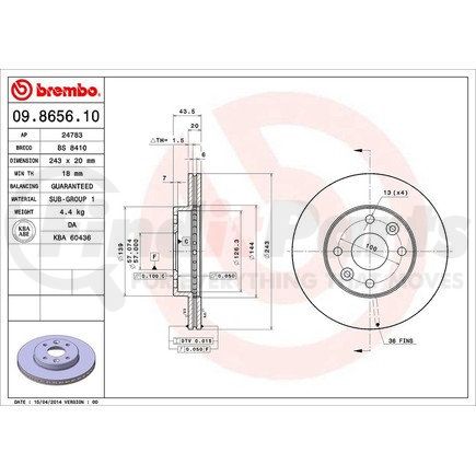 Brembo 09.8656.10