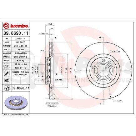 Brembo 09.8690.11