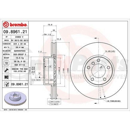 Brembo 09.8961.21