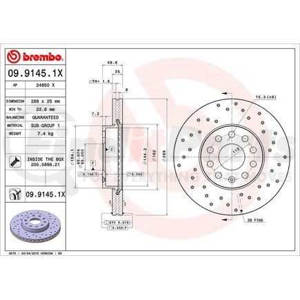 Brembo 09.9145.1X