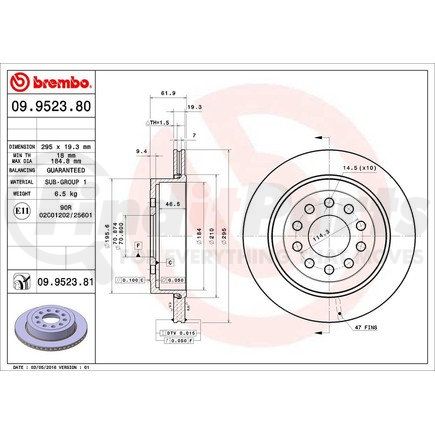 Brembo 09.9523.81