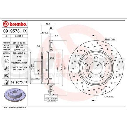 Brembo 09.9573.1X 