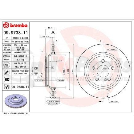 Brembo 09.9738.11
