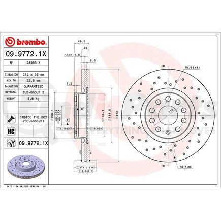 Brembo 09.9772.1X 