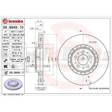 Brembo 09.9848.11