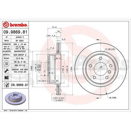 Brembo 09.9869.81