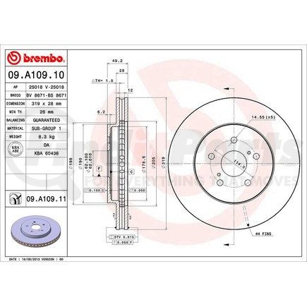 Brembo 09.A109.11