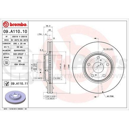 Brembo 09.A110.11