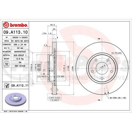 Brembo 09.A113.11