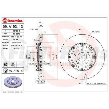 Brembo 09.A193.13 