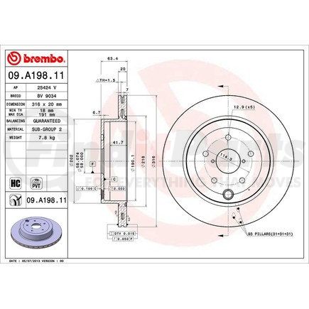 Brembo 09.A198.11