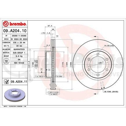 Brembo 09.A204.11