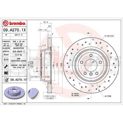 Brembo 09.A270.1X