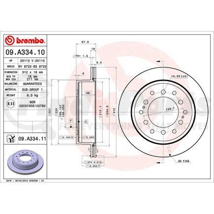 Brembo 09.A334.11