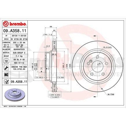 Brembo 09.A358.11