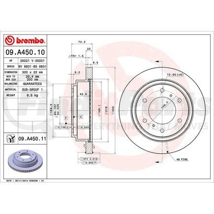 Brembo 09.A450.11