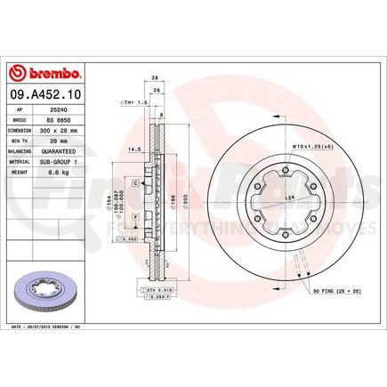 Brembo 09.A452.10