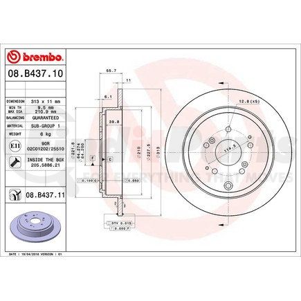 Brembo 08.B437.11
