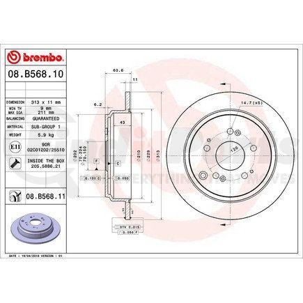 Brembo 08.B568.11