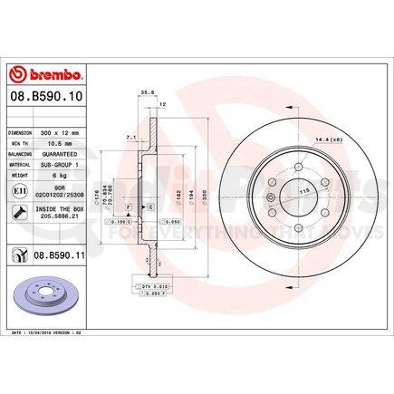 Brembo 08.B590.11 