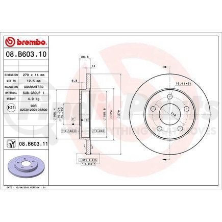 Brembo 08.B603.11