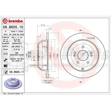 Brembo 08.B605.11