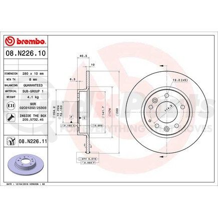Brembo 08.N226.11