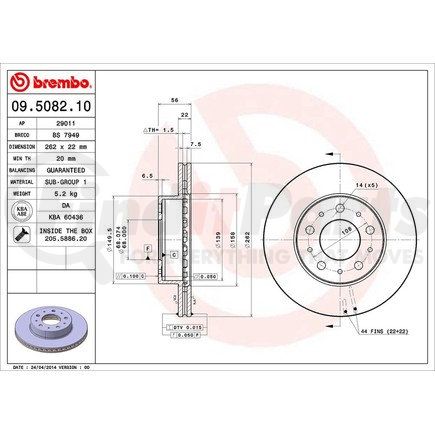 Brembo 09.5082.10