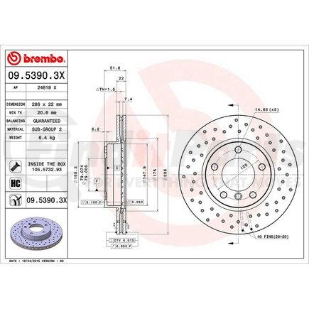 Brembo 09.5390.3X