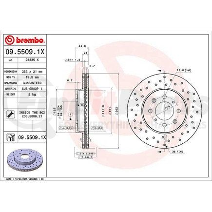 Brembo 09.5509.1X