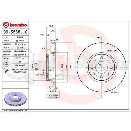 Brembo 09.5568.10