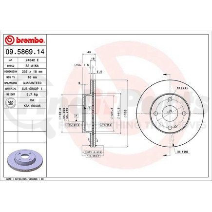 Brembo 09.5869.14